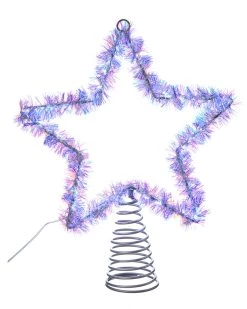 Flash Sale 🧨 Kurt Adler 12in Tinsel Star Tree Top W/ Twinkle LED 🧨