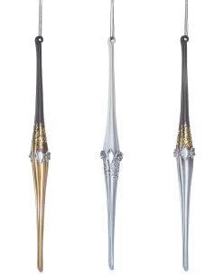 Wholesale 👏 Kurt Adler Platinum Ornament 2/ Assorted 🧨