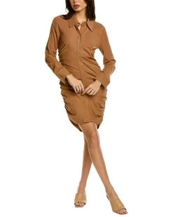Best Sale βοΈ women Emmie Rose Ruched Mini π Shirtdress β€οΈ
