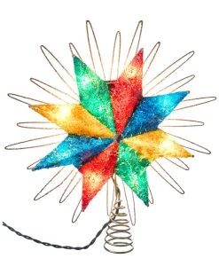 Budget 💯 Kurt Adler 12in Capiz Multi Star Treetop 🎁