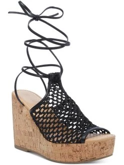 Wholesale 🥰 Wild Pair Haylinn 👩 Womens Woven Tie Up Wedge 👠 Heels 🔥