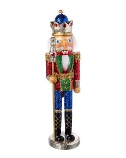Best deal 🔥 Kurt Adler 15in Red/Blue/Green Glitter Nutcracker Set of 3 💯