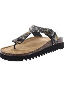 Deals 💯 Wild Pair Barnett 👩 Womens Casual Footbed Thong 🩴 Sandals ❤️