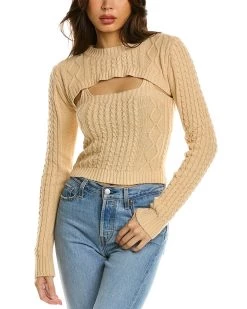 Discount 🔔 women Emmie Rose 2pc Tank Sweater ❤️