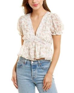 Coupon 🔔 women Emmie Rose Lace-Trim Top 🔥