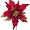 Cheapest 😀 Kurt Adler 16in Red Velvet Poinsettia 💯