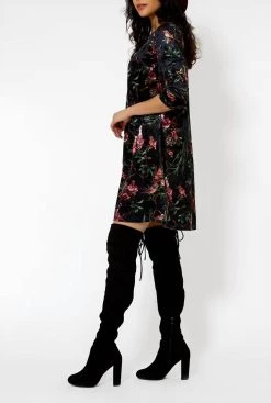 Cheap 🎉 Leota 👩 women Melanie Velvet 3/4 Sleeve 👗 Dress in Chirp Pine Needle 🎁 -Hot Sale Htti Shop c27331dc96064342807b358c12b4d6b4 3401a9fe 8644 4f49 aaa7 c6695c4cb7ae 1080x