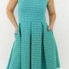 Buy 🎁 Leota 👩 women Anita Fit-And-Flare 👗 Dress in Turquoise 👍 -Hot Sale Htti Shop ce5e88903b8f49a584101734a6e81a9e 1080x