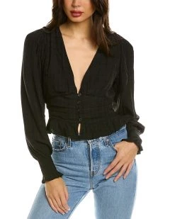 Coupon 😀 women Emmie Rose Balloon Sleeve Top 🎉