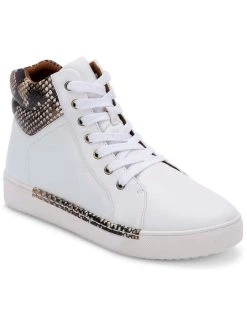 Buy 🛒 Aqua College Georgia 👩 Womens Leather High-Top Casual and Fashion 👟 Sneakers 🎁